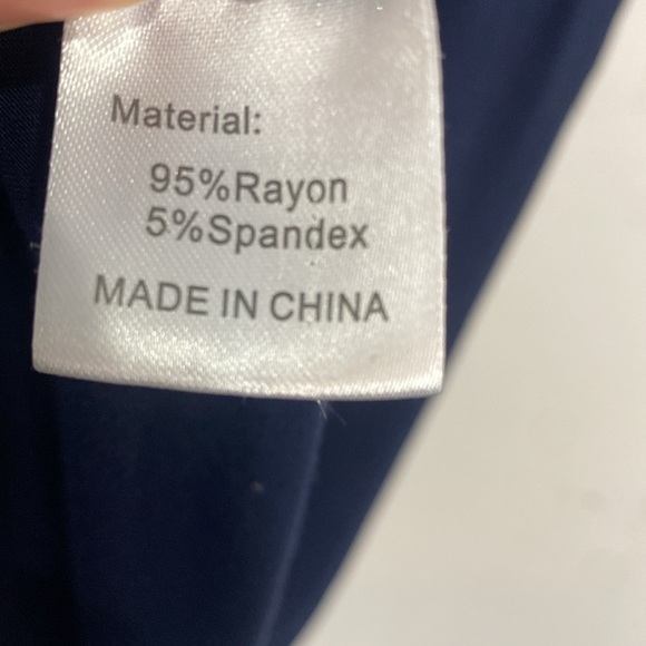 Simier Fariry Long Sleeve Stretch Dress Navy - Picture 3 of 9